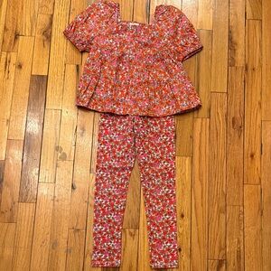 Crewcuts Vibrant Floral Top and Pants Set